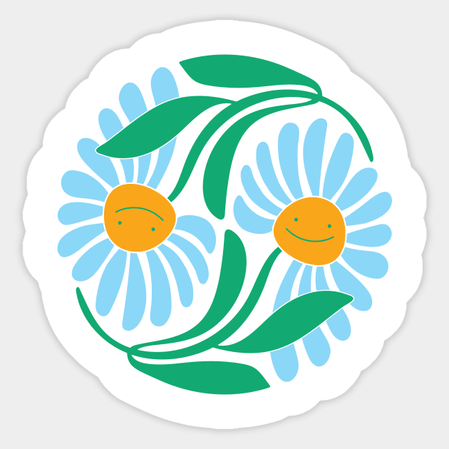 Flower Friends Sticker by Elizabeth Olwen